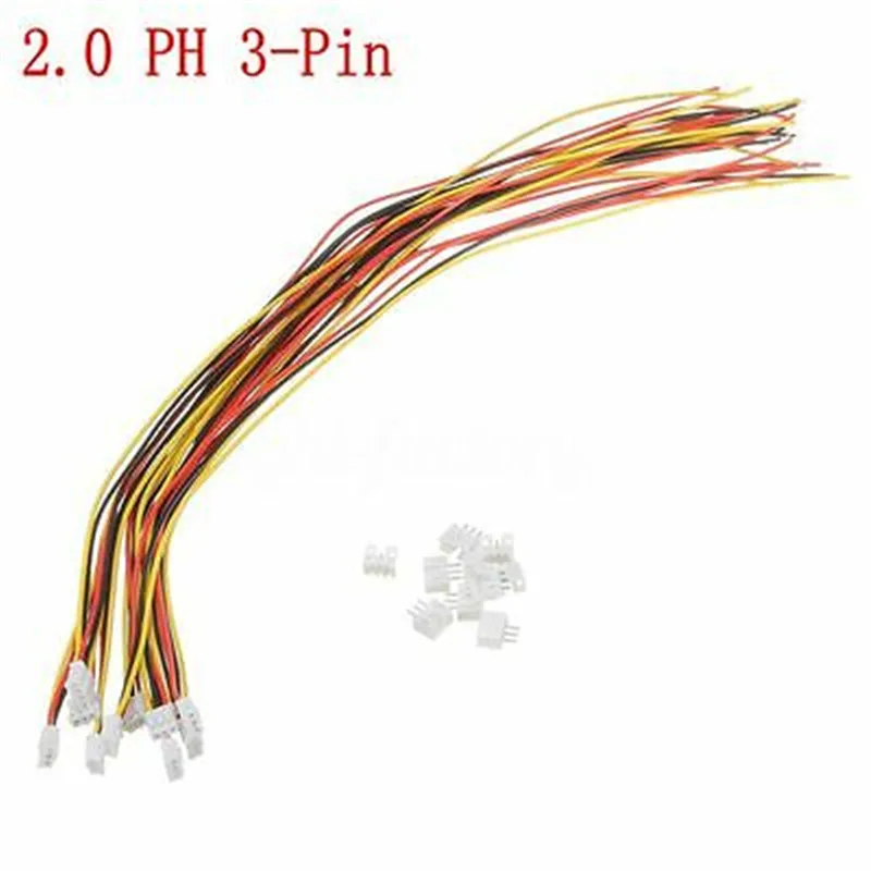 Mini Mirco JST PH 2 0 мм 2Pin 3Pin 4Pin 5Pin 6Pin 7Pin 8Pin 9Pin 10Pin штекер провода 30 см 26AWG кабели 10 наборов |