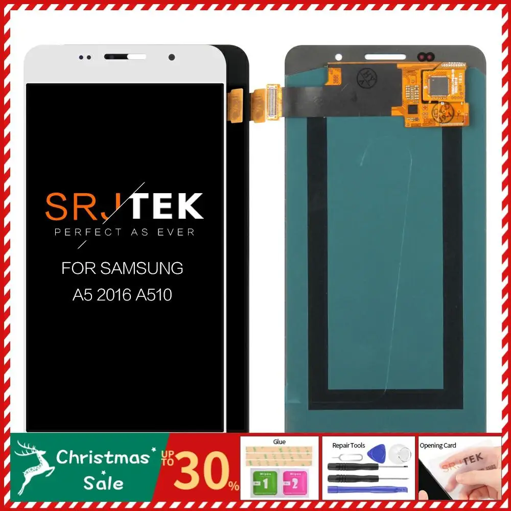 Тесты Super AMOLED ЖК-дисплей для samsung Galaxy A5 A510F A510M A510FD A5100 A510Y ЖК-дисплей Дисплей кодирующий преобразователь сенсорного экрана в сборе