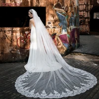 topqueen v73 cathedral bridal veil wedding veil spanish mantilla churchs wedding veil tulle transparent lace embroidered bridal