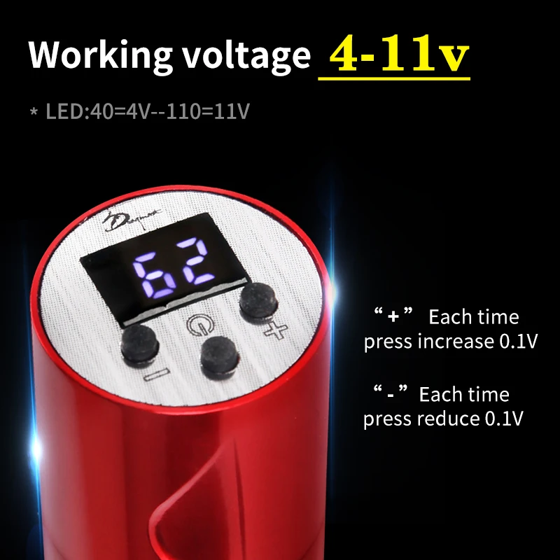 

Professional Tattoo Rotary Machine X7 German Motor Low Sound Quiet Integrated Wireless Power Equipment tattoo supplies