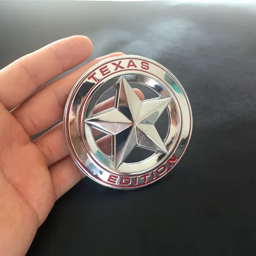 style 5 1 шт., 3D металлическая эмблема «Texas Edition», щит, пентаграмма, эмблема, значок, автомобильный крыло, наклейка на боковой корпус для Wrangler Liberty Grand, автомобильный Стайлинг - Название цвета: style 5