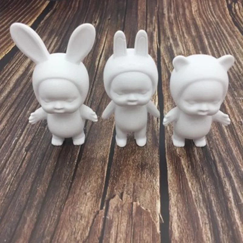 Рождественские декоративные формы 3D Медведь смолы шоколада прессформы