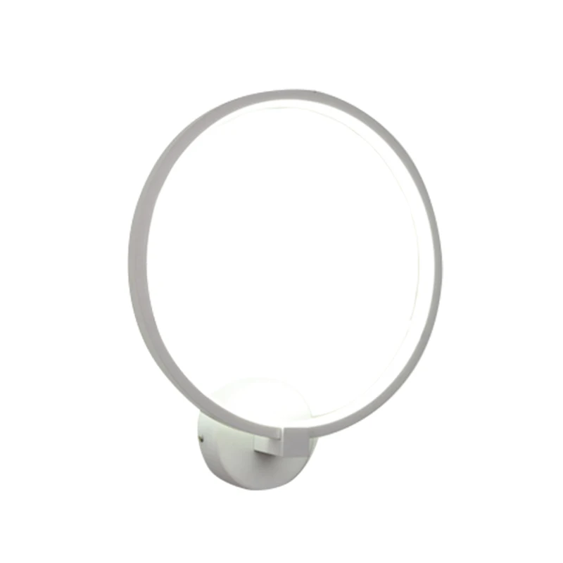 Round White ZMISHIBO смола ангел Купидон настенный светильник черный белый круг современное искусство украшение бра светодиодный настенный светильник 3000K 4000K 6000K - Цвет абажура: Round White