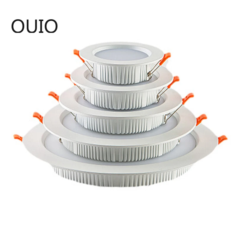 

LED Downlight 220V Spotlight 3W 5W 7W 9W 12W 15W 18W Embedded LED Ceiling Downlight Cold and Warm White Light Ceiling Light