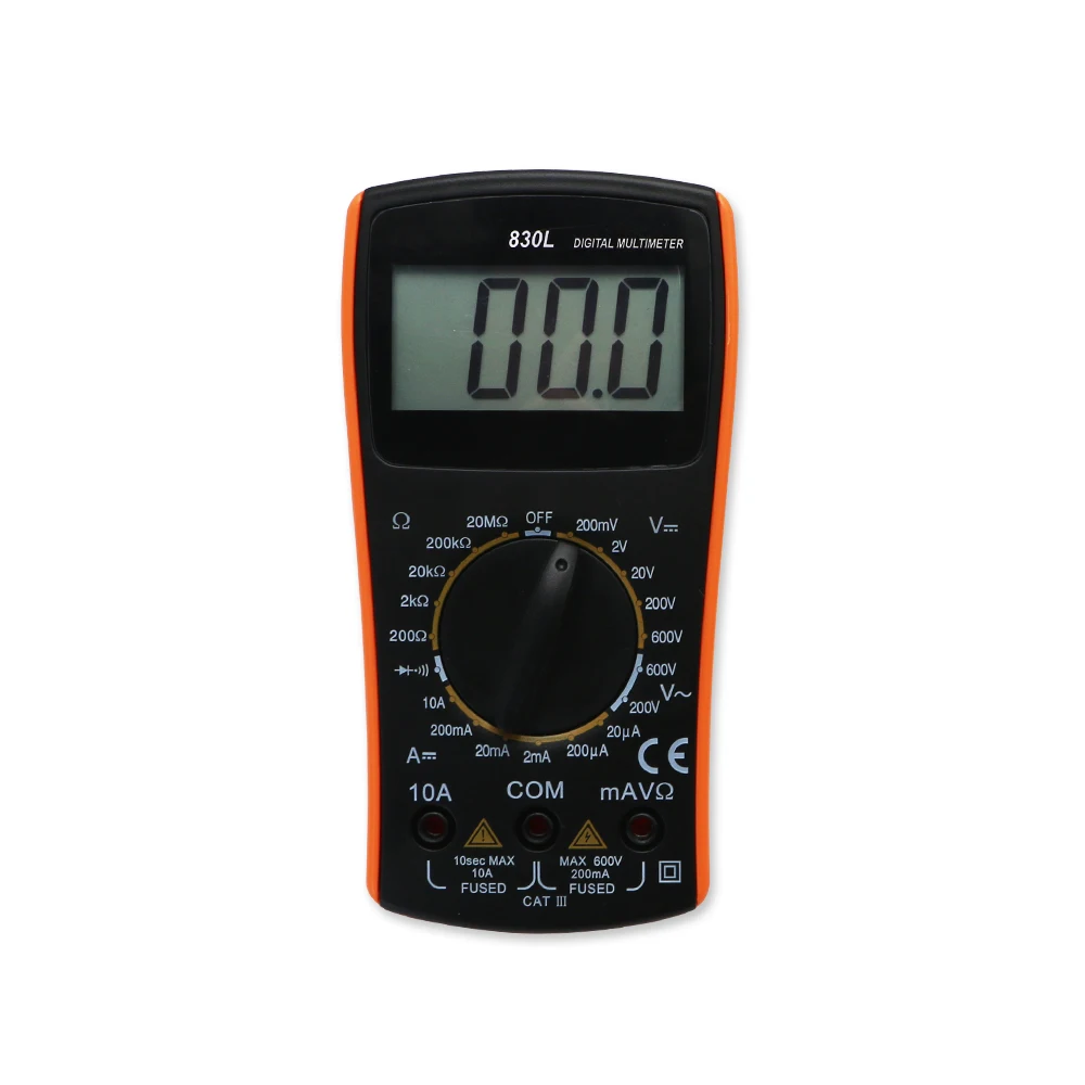 SHAHE Новый ЖК цифровой мультиметр 2000 Counst AC DC Электрический Ручной тестер большой