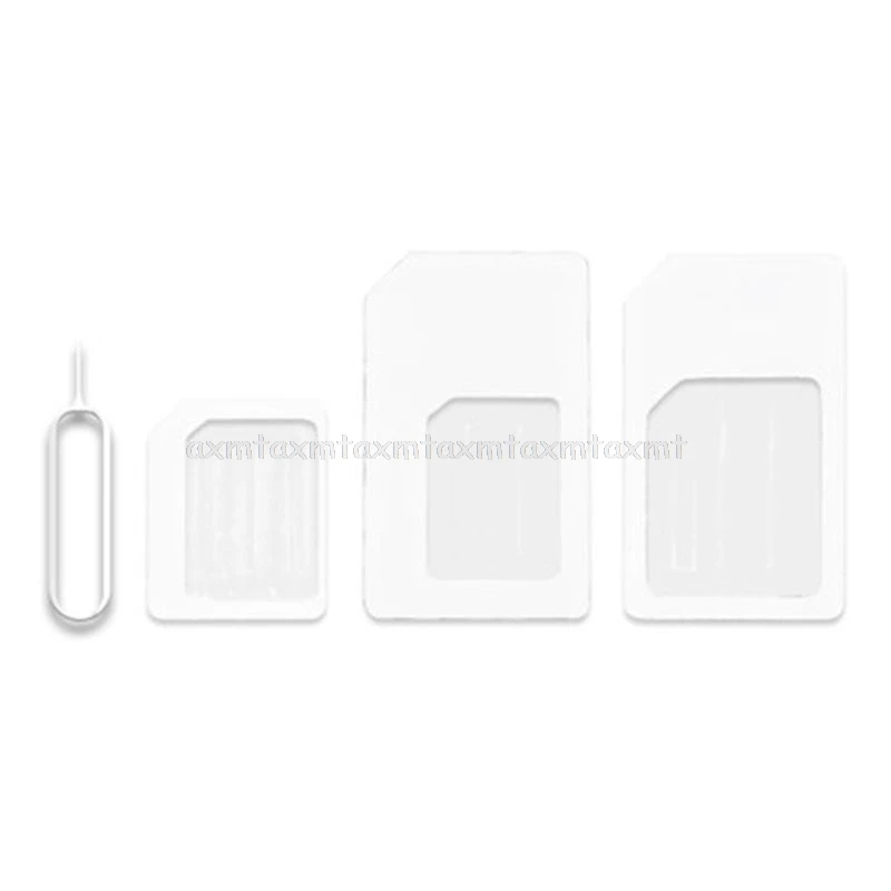 

4 in 1 Convert Nano SIM Card to Micro Standard Adapter For iPhone for Samsung 4G LTE USB Wireless Router N08 19 Dropship
