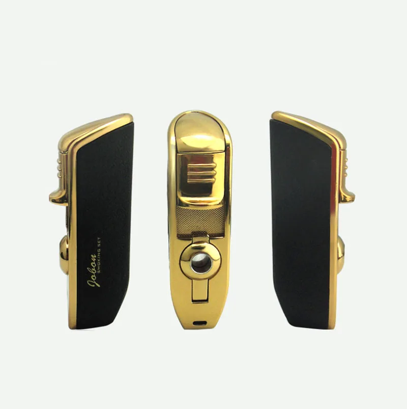 Jobon креативная трехструйная газовая зажигалка с распылителем ветрозащитная