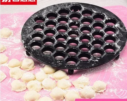 Алюминий сплава смеситель для кухни jiaozi сделай сам, практичное устройство для сделать клецки машинка для приготовления пельменей форма для равиоли Инструменты для выпечки нажмите быстро сделать 37 отверстий