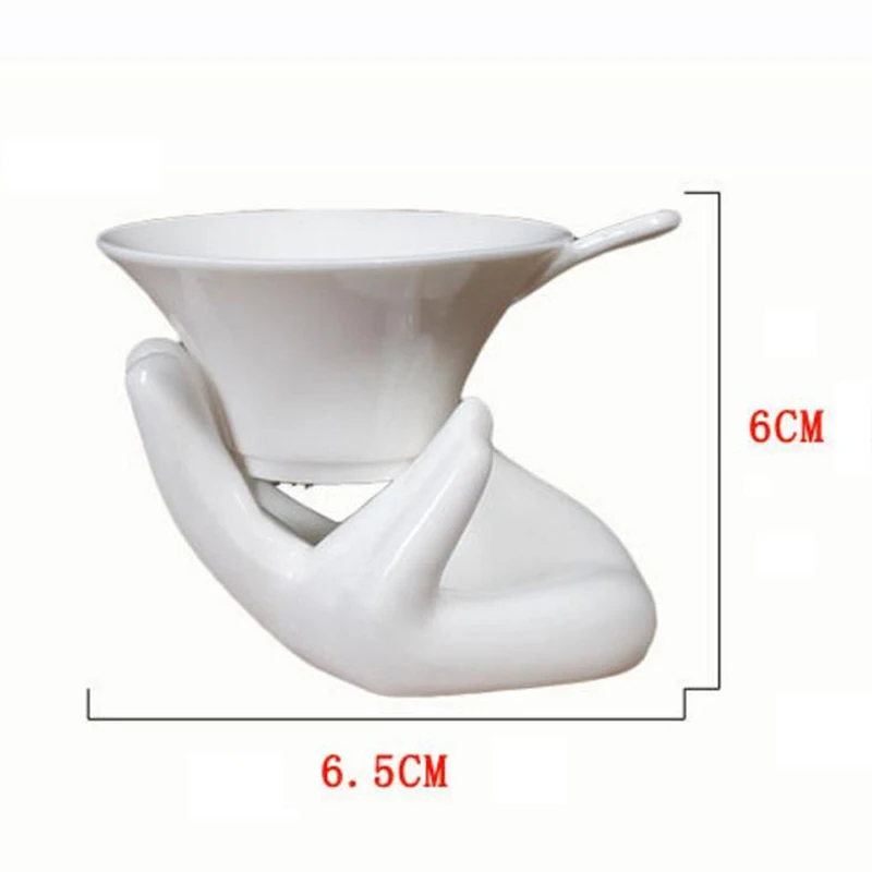 Цельный фарфоровый сетчатый фильтр кунг фу для чайной воронки с держателем и