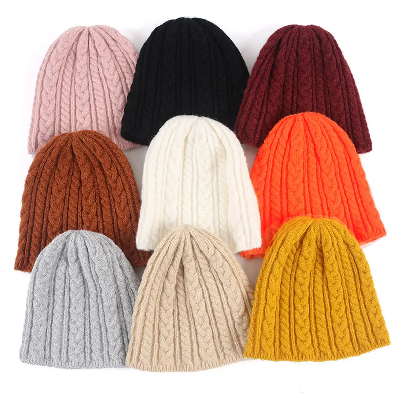

Women's Hat Winter Beanie Autumn 2021 Knitted Hats Skull Cap Skullies Beanies Fashion Ladies hats
