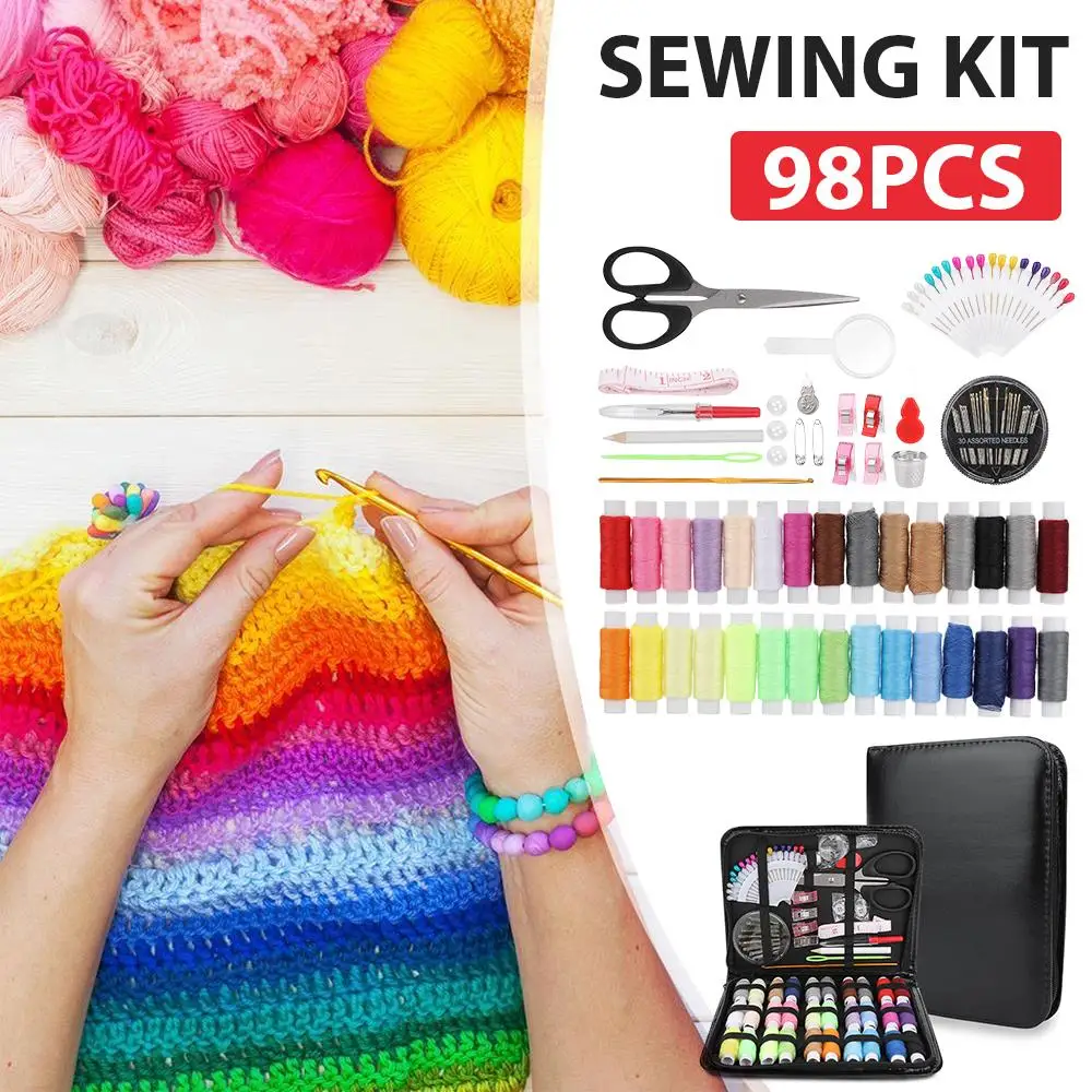 

30 XL Thread Sewing Kit Clothing Tape Convenient Sewing Tool Thread Needles Button Practical Premium
