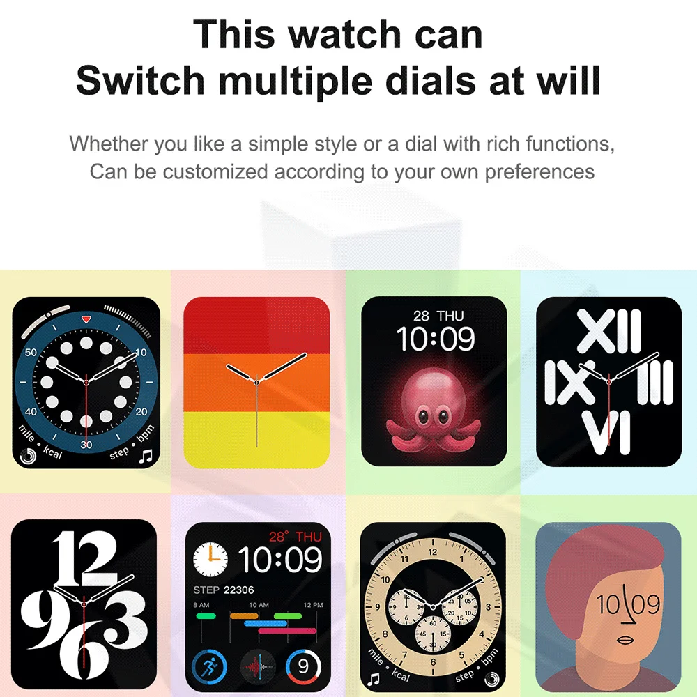 

GEJIAN Men Smartwatch Women Series 1.69 inch HD Screen Bluetooth Call DIY Watchfaces Smart Watch Fitness Clock For androis ios