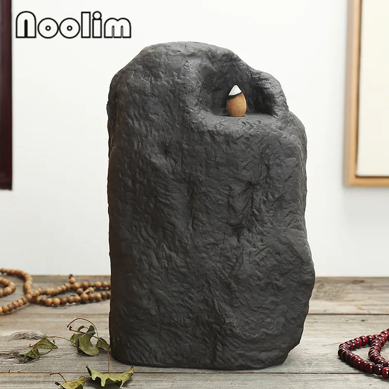 Курильница Dharma Backflow для благовоний декор из фиолетовой глины дома и офиса