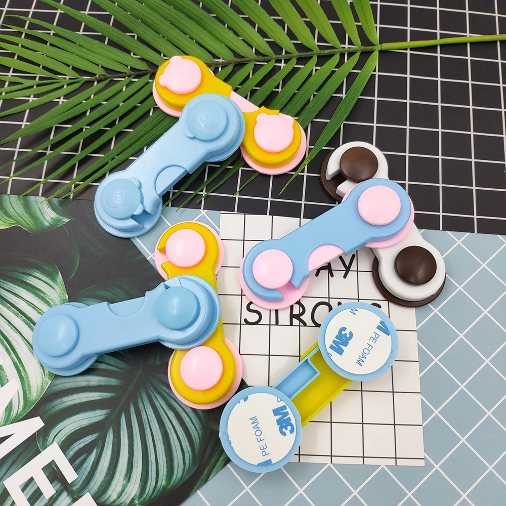 10 шт./лот замок для ящика двери Шкаф Холодильник туалет детские безопасные замки