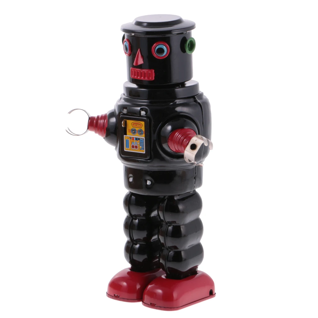 

Cool Wind Up Walking Robot MS640 Clockwork Tin Toy with Key Collectible Gift