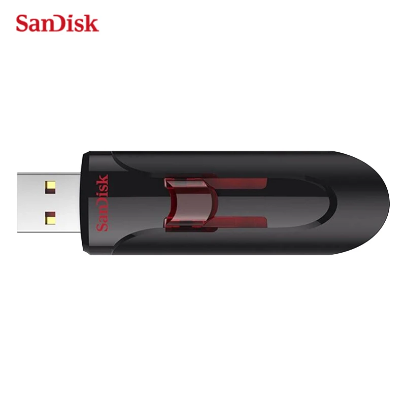 Оригинальный USB-флеш-накопитель SanDisk 64 ГБ 128 256 переносной накопитель USB Выдвижной