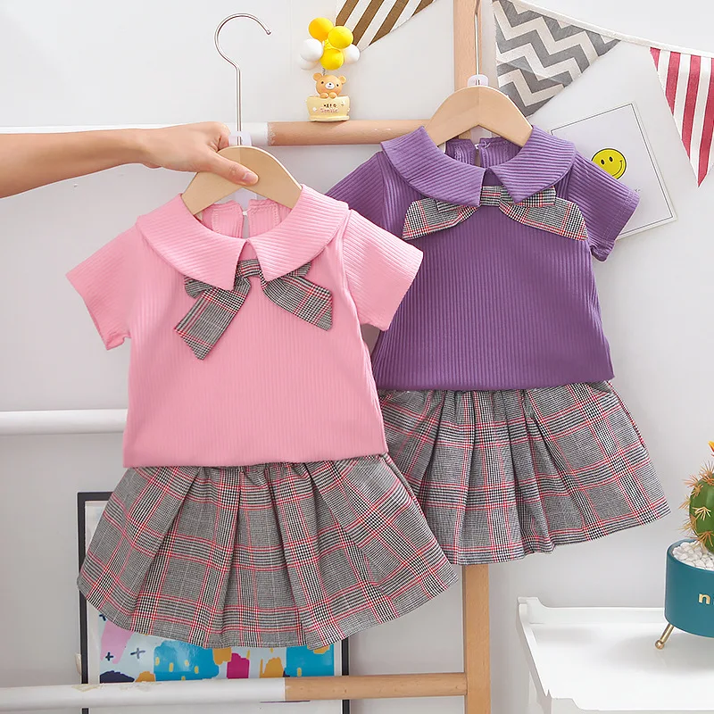 Комплекты одежды для новорожденных летние хлопковые шорты одежда девочек наряды