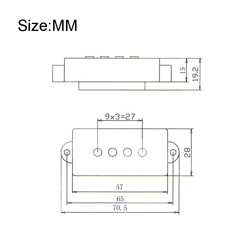 Открытый Тип 4 Строка Precision P бас-гитара звукосниматель для электрических