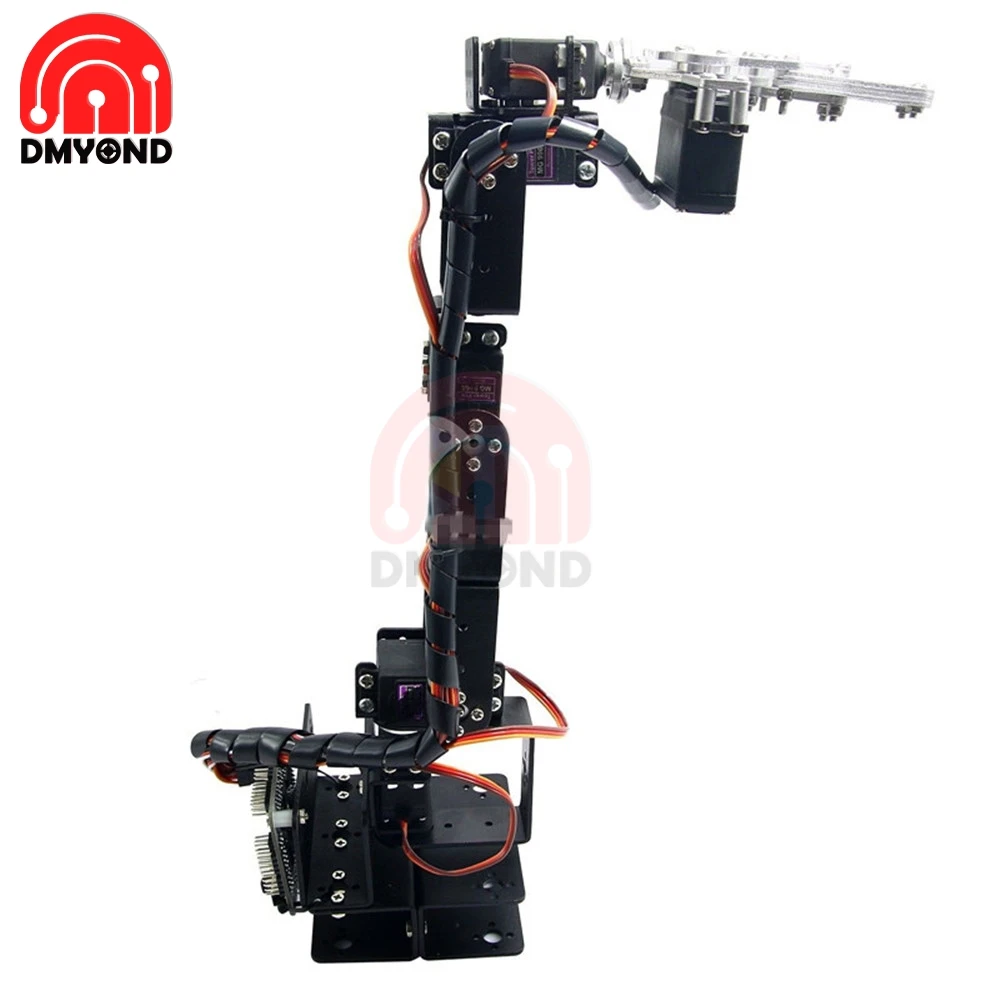 Алюминиевый робот 6 DOF Arm Claw Mount Механическая Роботизированная рука зажим коготь