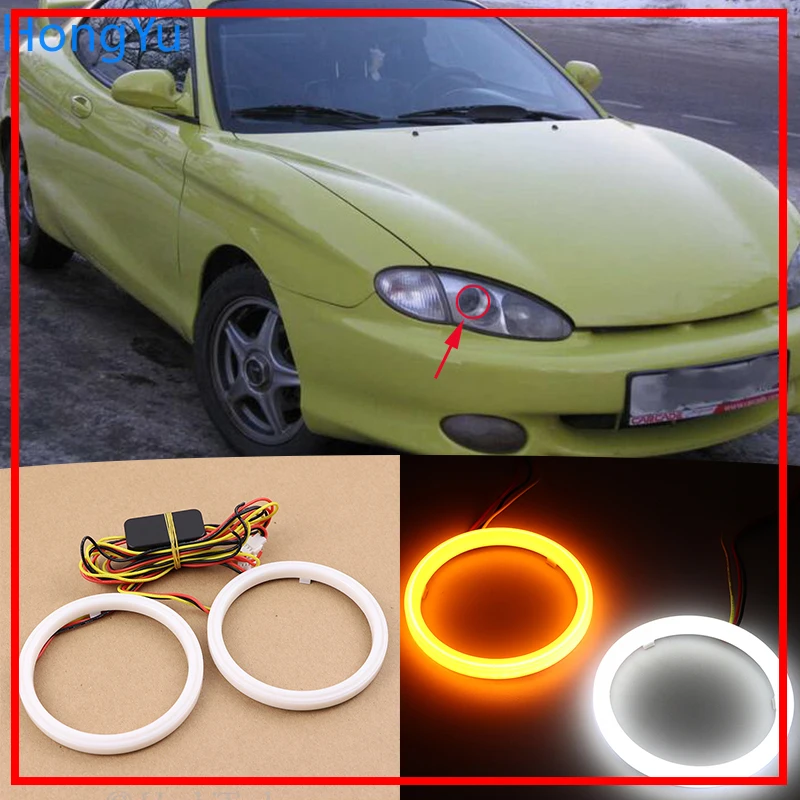 Двухцветсветильник светодиодный индикатор поворота Angel Eye для Hyundai Tiburon coupe 1996 1997