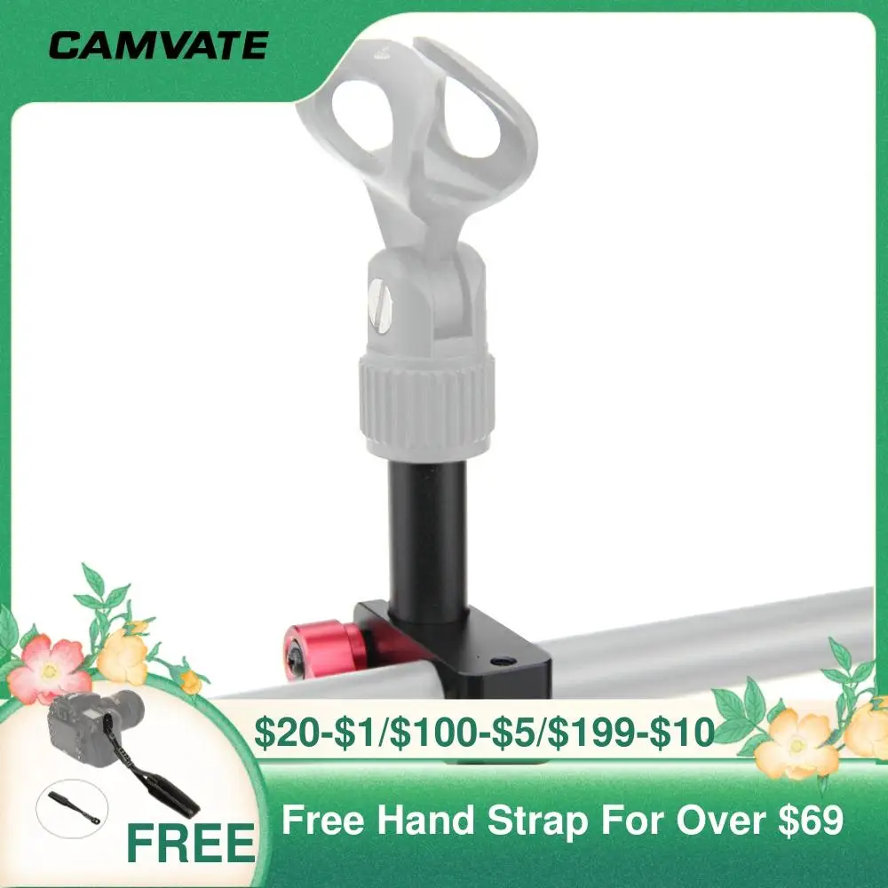 CAMVATE Алюминий сплав Стандартный 15 мм микро стержень с 5/8 &quot 27 мужской to1/4&quot 20