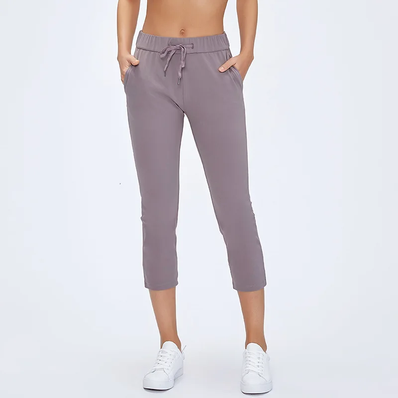 

Yoga Pants High Waist Sports Gym Wear Solid Color Breathable Stretch Tight Pants Skinny Leggings Womens Athletic Joggers Pants