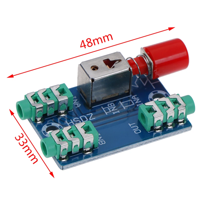 

1pcs Audio Switching Board 3.5mm Audio Input A / B Group Input Switch Select Output