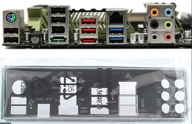 

Новая задняя панель I/O для материнской платы SABERTOOTH X58, бесплатная доставка