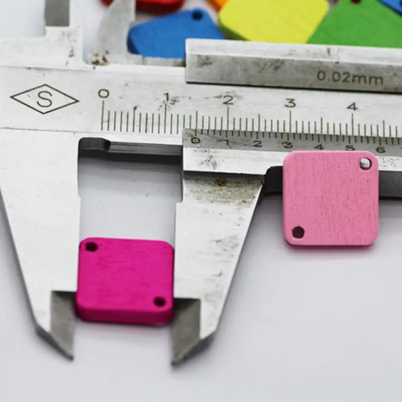 3PCS cs-076 wooden color square buttons garment accessories DIY craft | Дом и сад