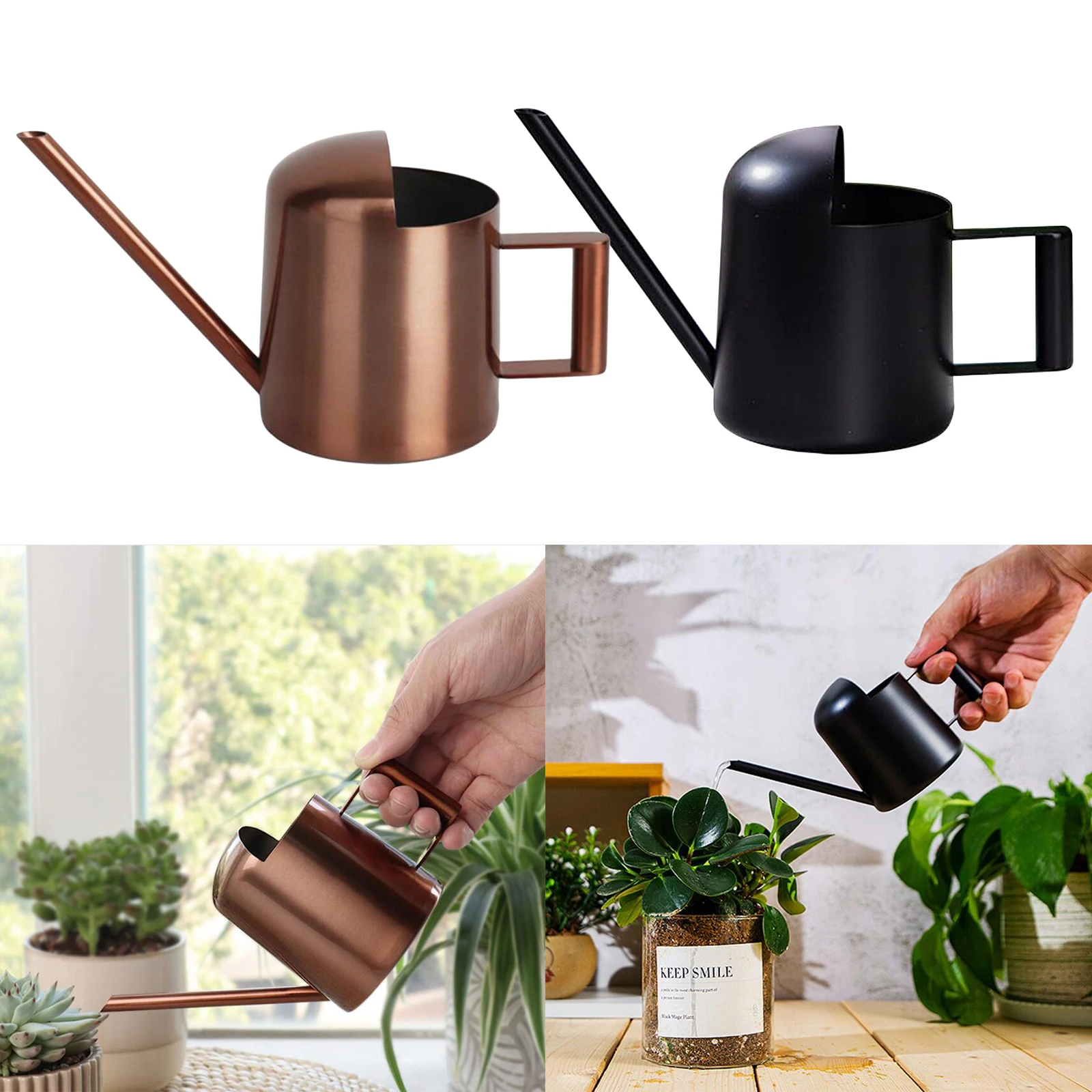 

300ml Long Mouth Water Cans Home Plant Pot Bottle Watering Device Long Spout Garden Water Can for Indoor Outdoor Garden Tool