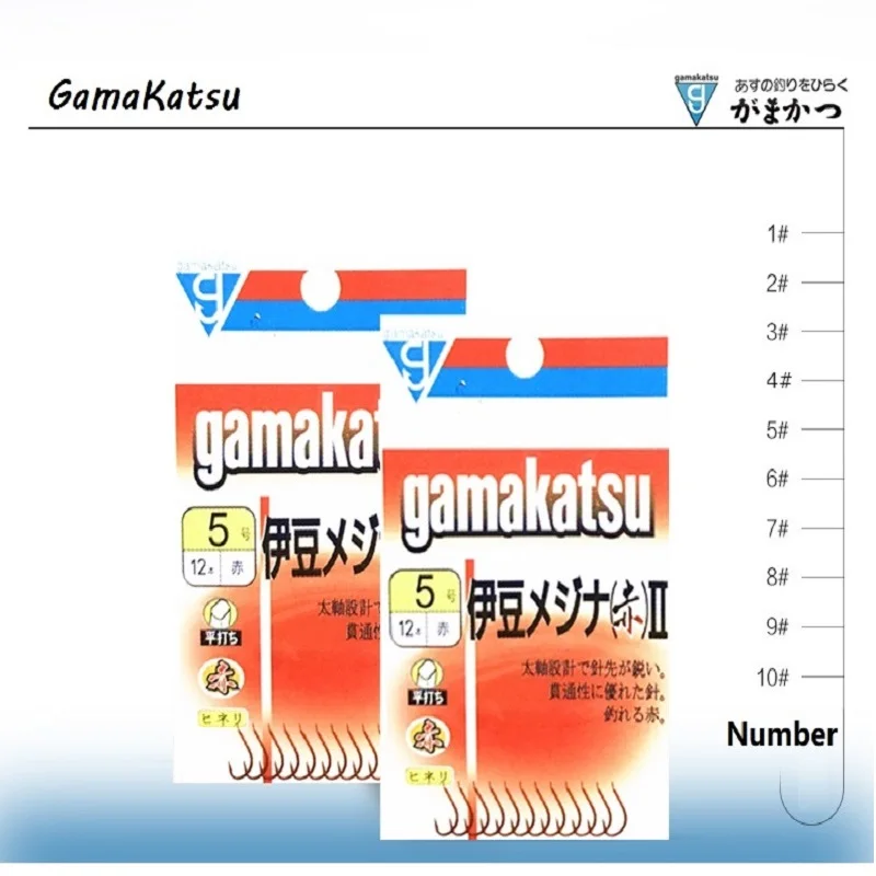 3 искусственных рыболовных крючка Gamakatsu импортный bean red|Рыболовные крючки| |
