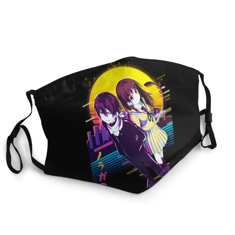 

Noragami Yato And Hiyori Adjustable Face Mask Men Women Anime Manga Anti Haze Dustproof Protection Cover Respirator Mouth-Muffle