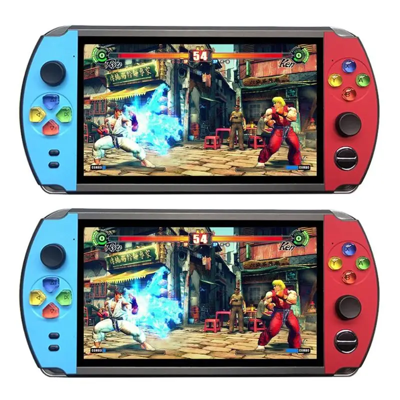Powkiddy X19 портативная Ретро игровая консоль 7,0 дюймов встроенные 1600/2500 классические игры 8 ГБ/16 ГБ Видео игровой плеер для FC/GBA/NES игры