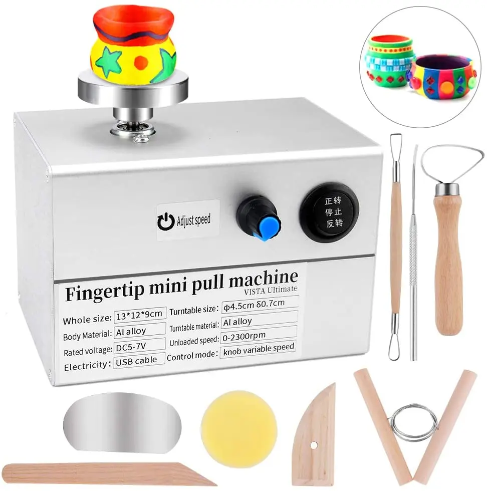 Мини машина для изготовления керамических дисков с USB 0 2300 об./мин. гончарная глины