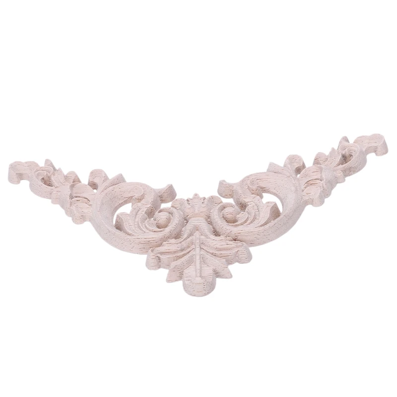 4 шт. резная угловая накладка из резинового дуба аппликация для мебели домашний