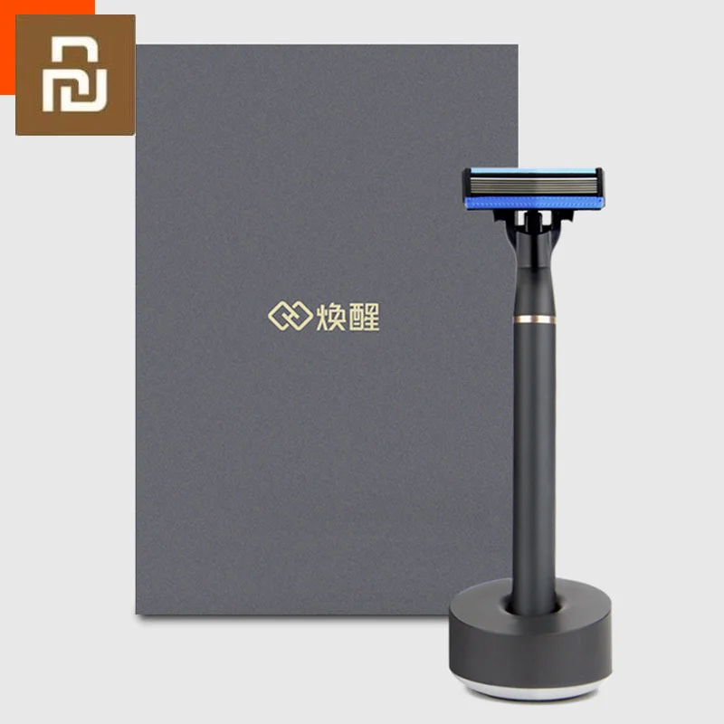 Origianl Xiaomi Huanxing Shaver Manual Razor Beard Shaving Magnetic Shavings Replaceable Blade Clip Not Electric | Бытовая техника