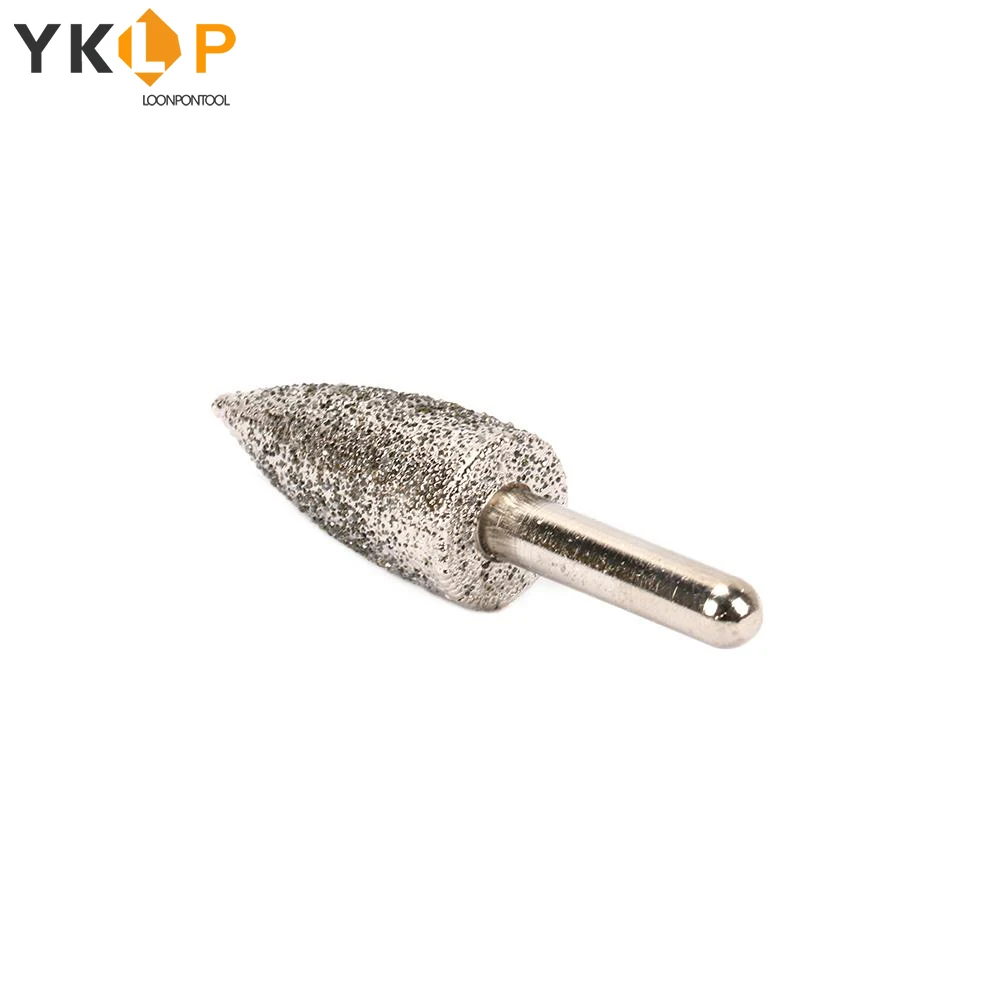 Алмазная шлифовальная головка 15 мм 6 хвостовик абразивные заусенцы в форме