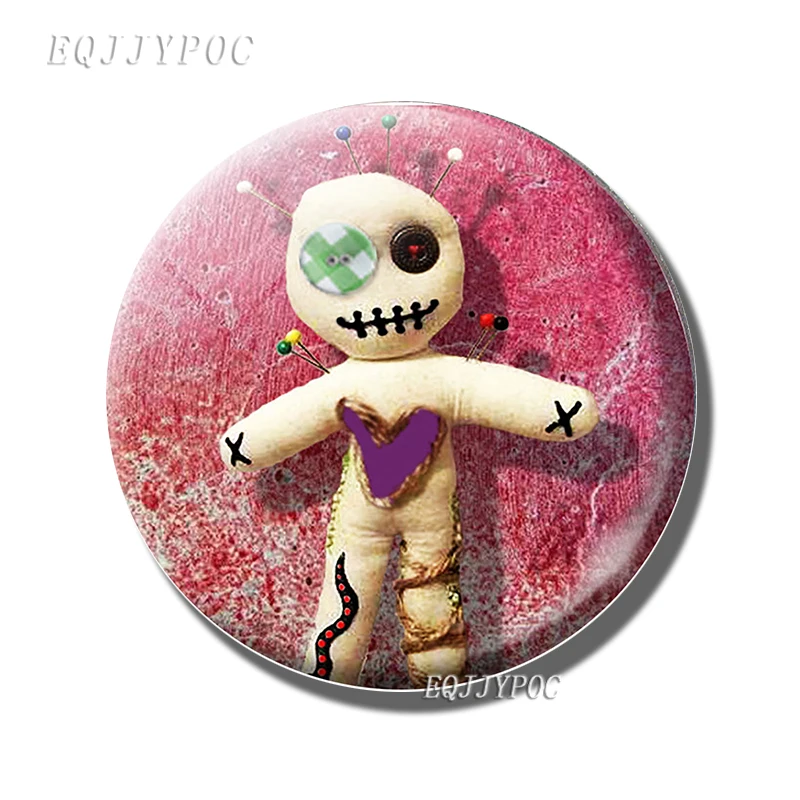 3 шт. магнитные наклейки на Куклу Вуду для холодильника милая кукла розовый