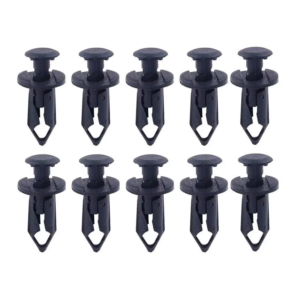 

100/50 PCS 8mm Auto Fasteners Rivets Clips Car Bumper Door Trim Panel Retainer Fastener Kits Car Body Push Fastener Clip Tools
