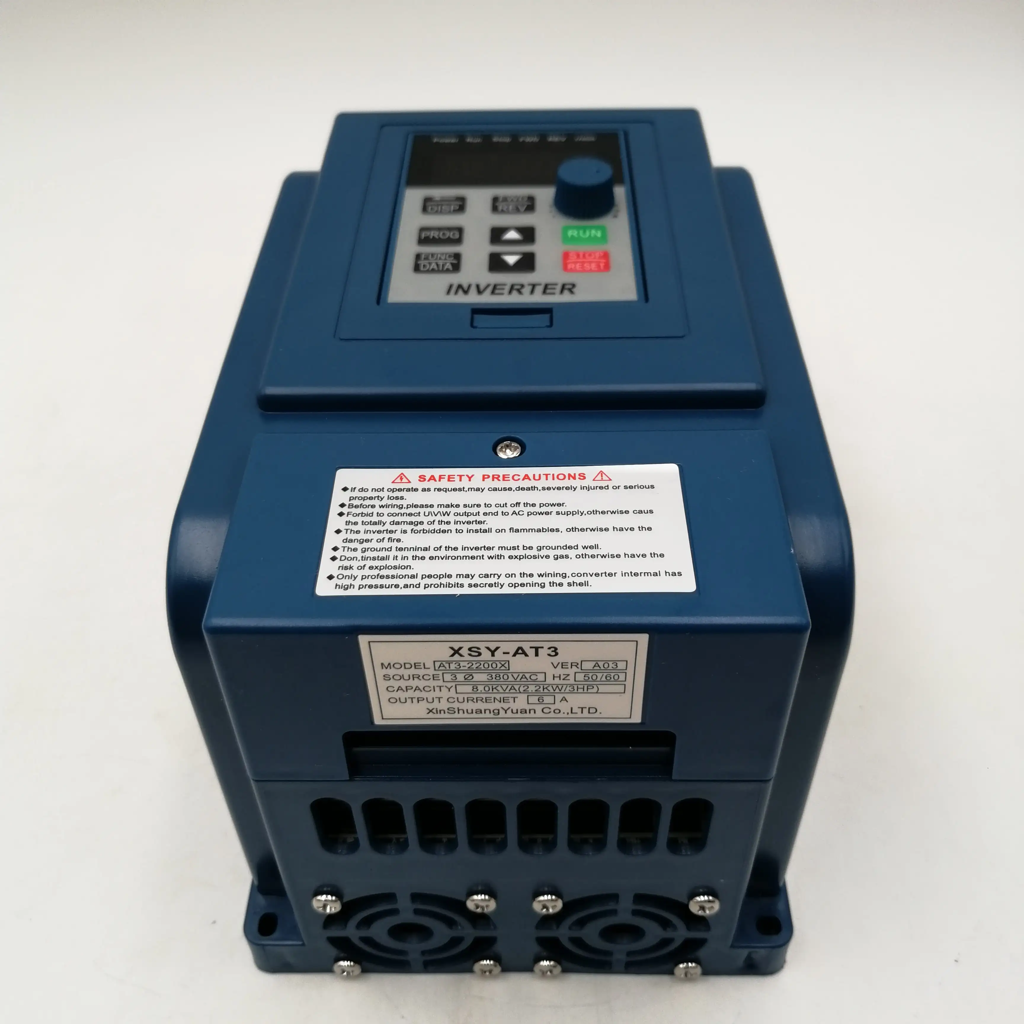 VFD AC 380 в 750 Вт/1.5 кВт/2.2 кВт/4 кВт привод переменной частоты 3 фазный регулятор