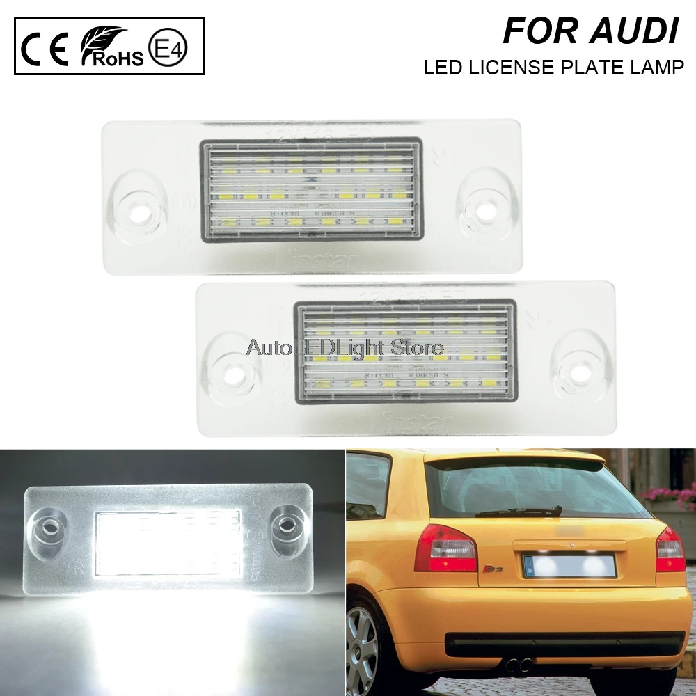 Автомобильный светодиодный светильник 2X для Audi A4 B5 Avant/Wagon A3 8L S5 Avant A3/S3/Sportback A4/S4