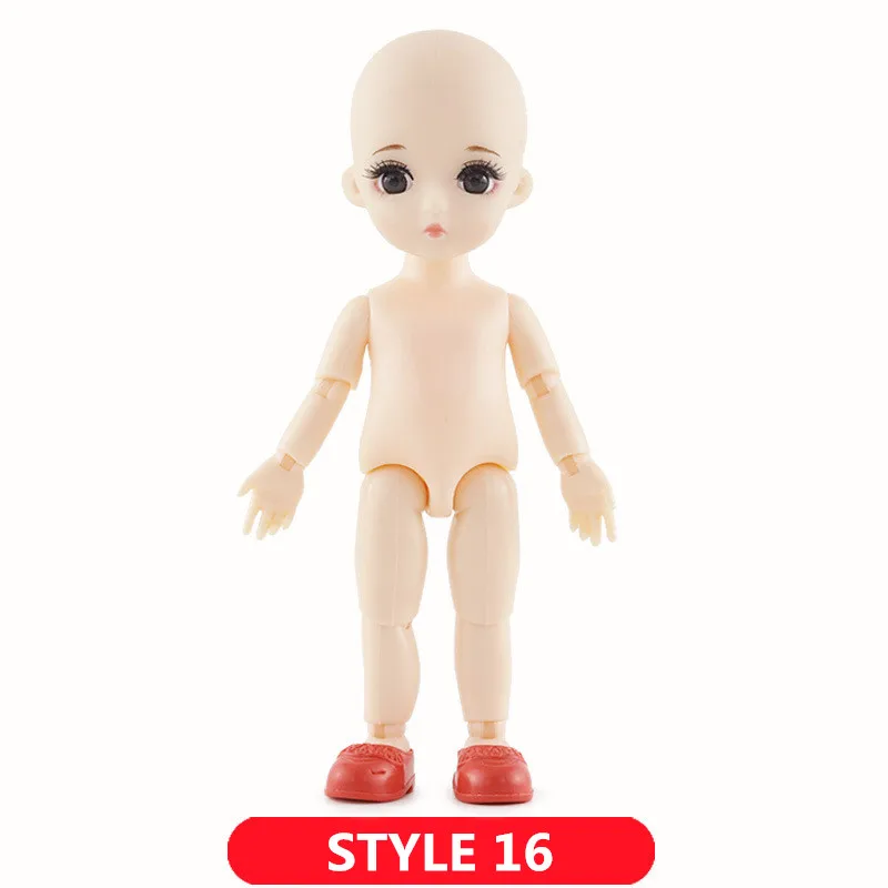 1/12 BJD куклы 13 суставов DIY милые куклы принцессы 16 см 3D глаза ручной работы оригинальные куклы для девочек игрушки для детей подарки на день рождения