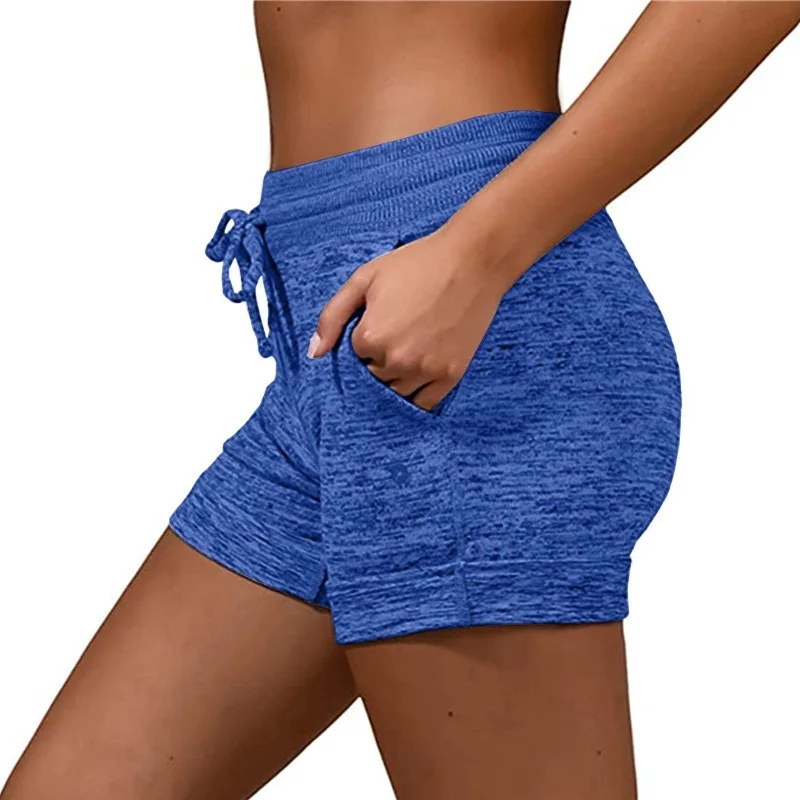 

European and American women's leggings quick-drying shorts yoga pants sports hip fitness pants high waist stretch yoga pants