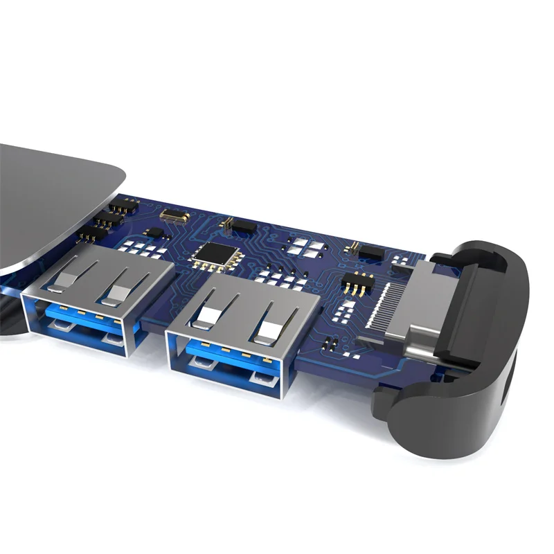 4 в 1 USB C-хаб для Macbook iPad PD зарядное устройство 3 0 адаптер 2 C HDMI-совместимая