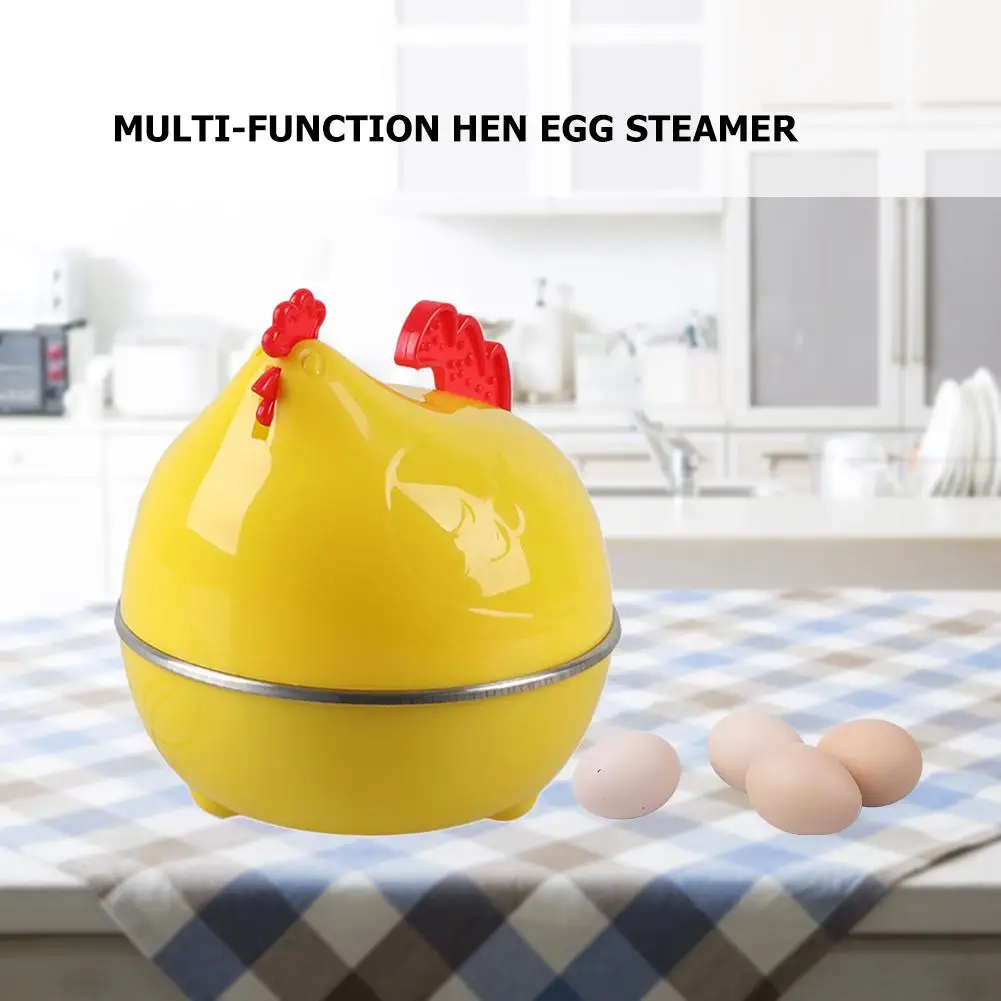 

Multifunctional Egg Boiler Household Mini Cute Hen Shape Electric Egg Cooker Automatic Power-off Eggs Boiler Steamer EU