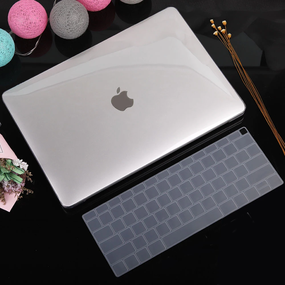 Clear Redlai для Macbook Pro 13 15 с сенсорной панелью A1706 A1707& Air 13 дюймов Pro 13 15 с сетчаткой пластиковый матовый жесткий чехол - Цвет: Clear