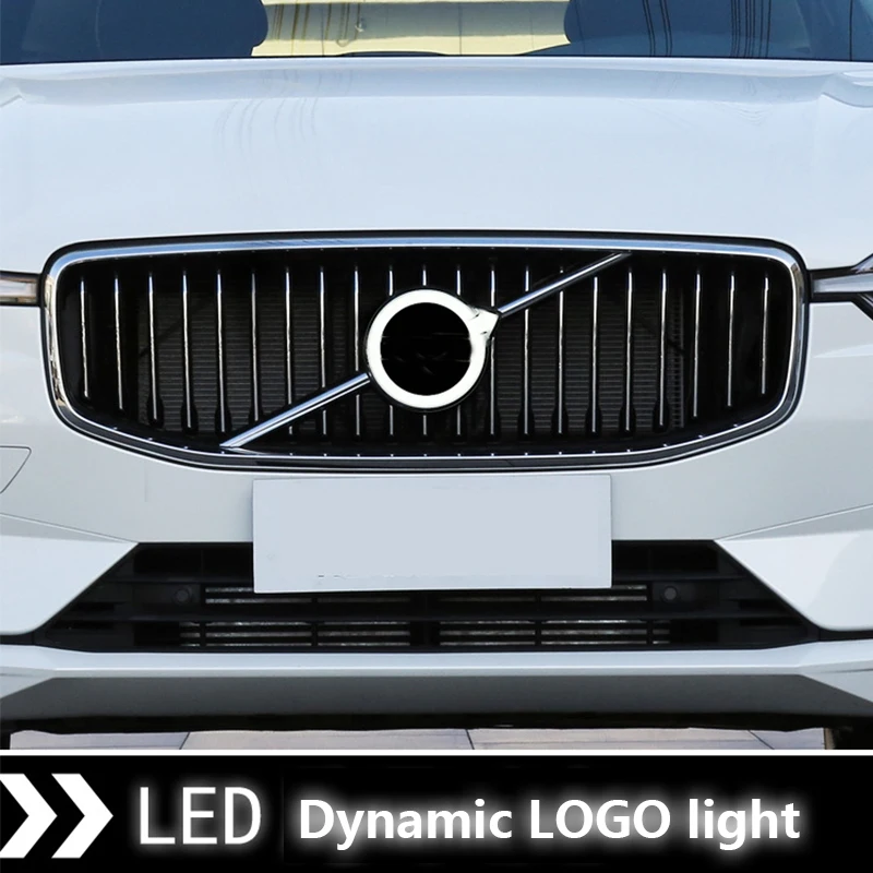 

4D Car Logo Light Front Grid LOGO Dynamic Streamer Light Car Modification Car Logo Decoration for Volvo XC40/XC60/XC90