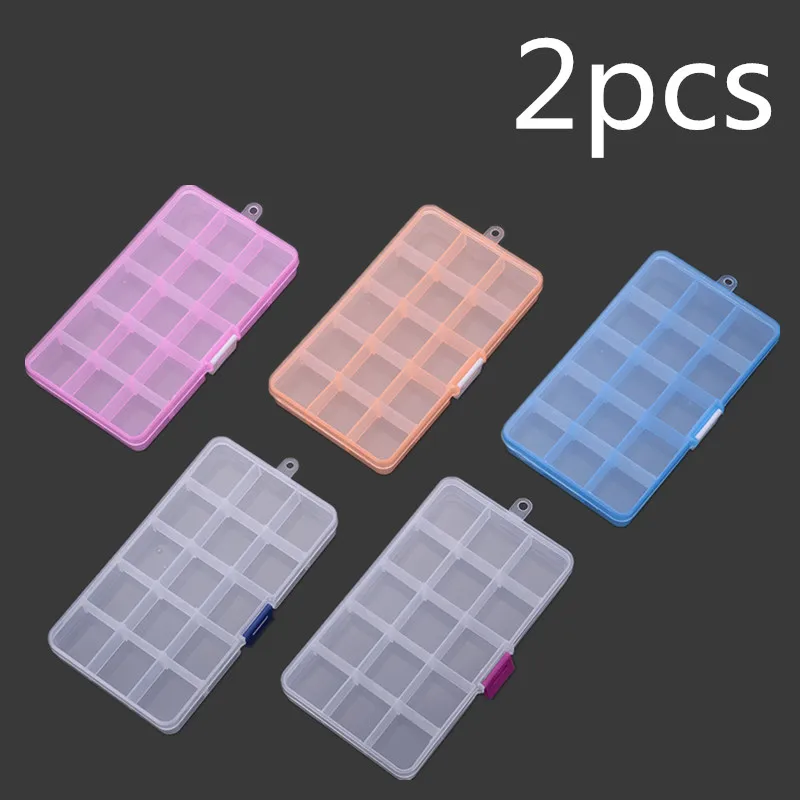 Практичный регулируемый пластиковый ящик для хранения ювелирных изделий серьги