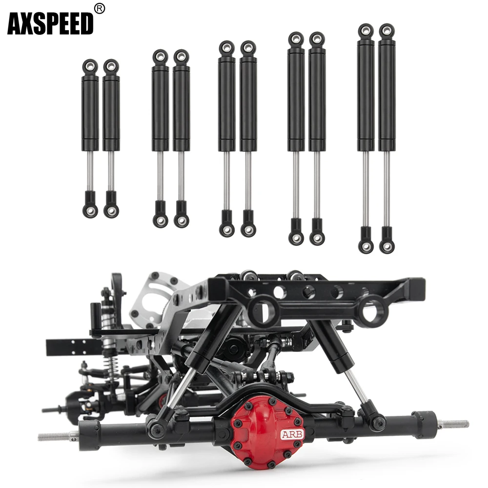 AXSPEED 1/2/4 шт. металлический амортизатор 80/90/100/110/120 мм демпфер для 1/10 RC Crawler Axial SCX10 90027