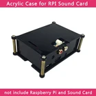 Материнская плата Raspberry Pi, акриловый чехол для Hi-Fi DAC, корпус для звуковой карты для Raspberry Pi 3 Model B +3B2B